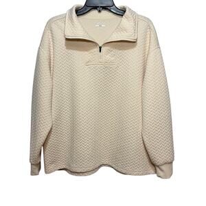 BCG Women’s Quilted 1/4 zip Pullover. Size 1X